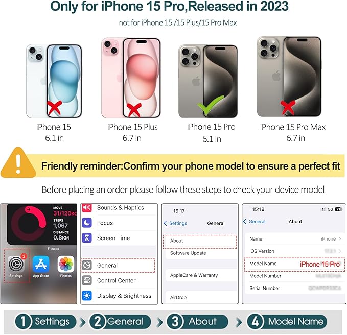 TwoHead Wallet Case Compatible with iPhone 15 Pro,Detachable Magnetic Phone Case,All-Round Protective Leather Phone Case with Card Holder,6.1",Pink