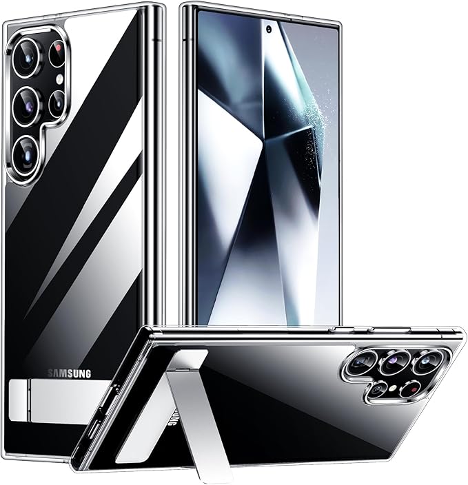 Red2Fire for Samsung Galaxy S24 Ultra Case, [Military Grade Drop Protection] Non-Slip Heavy Duty Full Body Shockproof Protection Phone Case for S24 Ultra Case 6.8 inch, Clear