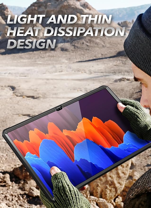 SUPCASE for Samsung Galaxy Tab S10 Ultra Case with Stand (Unicorn Beetle Pro), [Built-in Screen Protector & S Pen Holder] Full-Body Heavy Duty Tablet Cover for Galaxy Tab S9 Ultra/S8 Ultra, Black