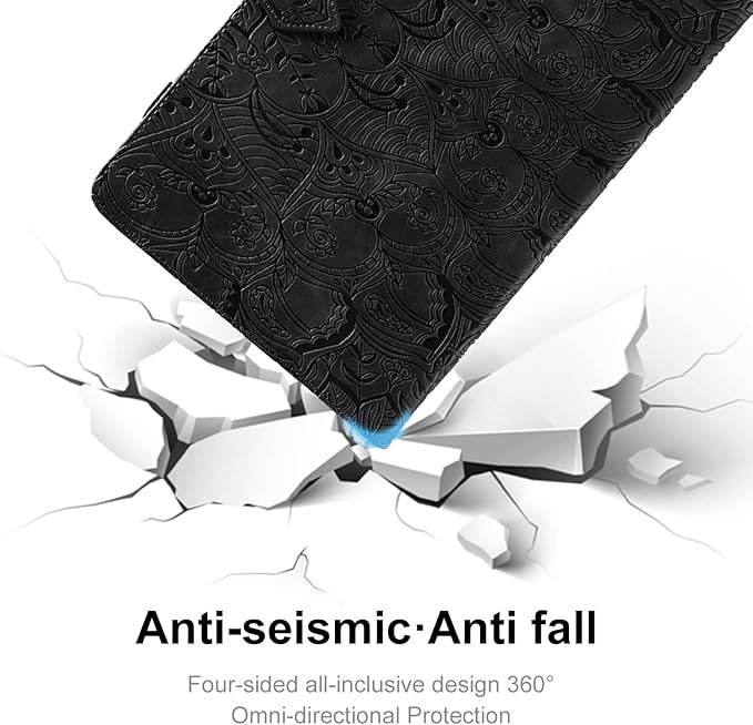 Case for Samsung Galaxy Tab A9 Plus 11 Inch 2023 Tablet Cover PU Leather Magnetic Closure Protective Card Slots Wallet for Samsung Galaxy Tab A9 Plus 11 Inch 2023 Black