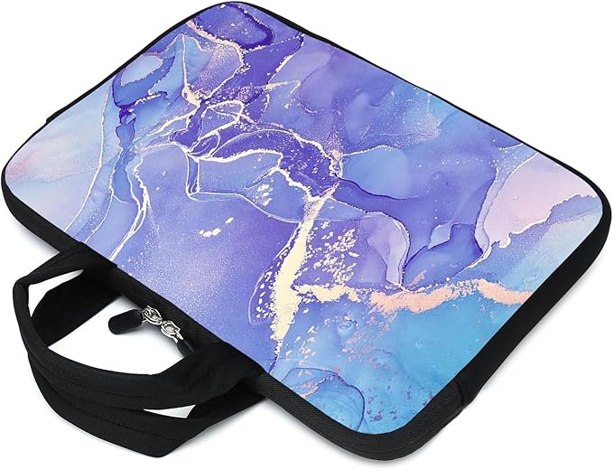 Laptop Sleeve Case 11.6" 12.1 Inch Neoprene Laptop Sleeve/Notebook Computer Pocket Case/Chromebook Case/Tablet Briefcase Carrying Bag Compatible For Men， Women ，boys， girls (Purple)