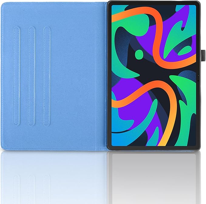 Rotating Case for Lenovo Tab M11 / Tab K11 LTE 11 Inch 2024 (TB330FU) PU Leather 360° Degree Rotation Multi-Angle Cover Lightweight swiveling Flip Stand with Pen Holder-Turquoise