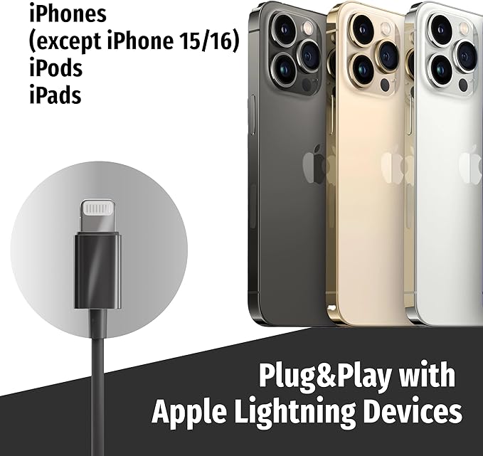 Symphonized Premium Wooden Airtube Headphones EMF Earbuds, 3D Sound, Microphone Volume Control, 8mm Bass Drivers Granting High Audio Quality MFI Certified ONLY for iPhone 11-14