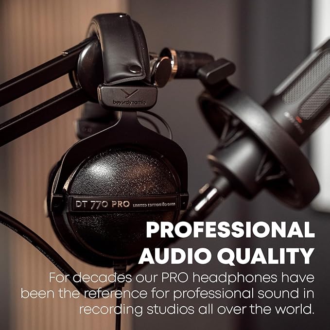 beyerdynamic DT 770 PRO - 250 OHM LE DT 770 Pro 250 ohm Professional Studio Headphones (Limited Black Edition)