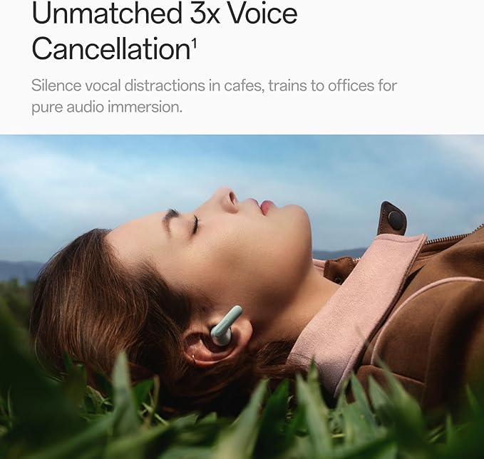 OnePlus Buds 4 Bluetooth Wireless Earbuds, Zen Green, E513A, in-Ear, True Wireless with Active Noise Cancellation