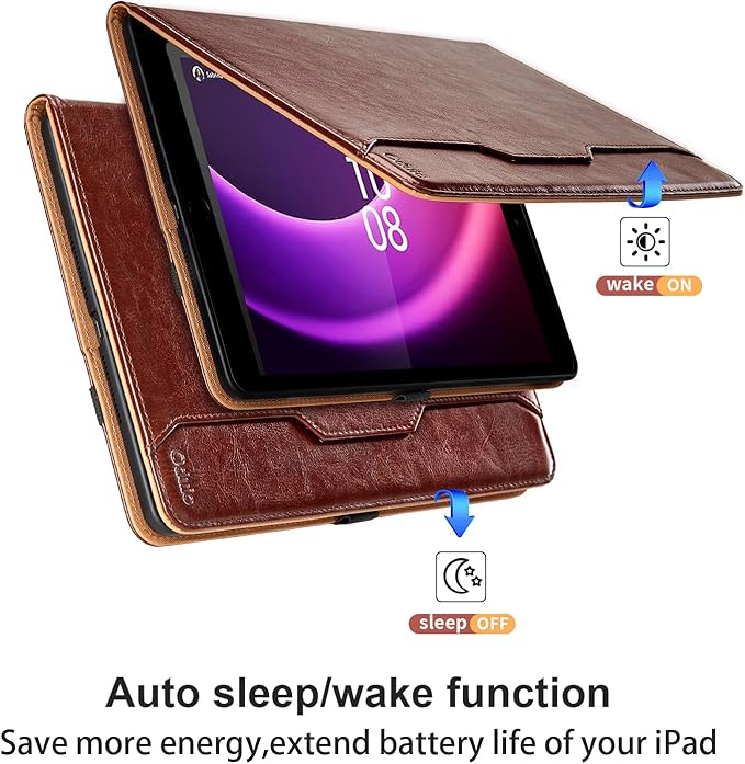 Case for Lenovo Tab P11 Gen 2 11.5 Inch 2023 (TB350FU/TB350XU) - PU Leather Business Folio Case with Pocket, Multi-Angle Viewing for Lenovo Tab P11 2nd Gen Tablet Cover, Brown