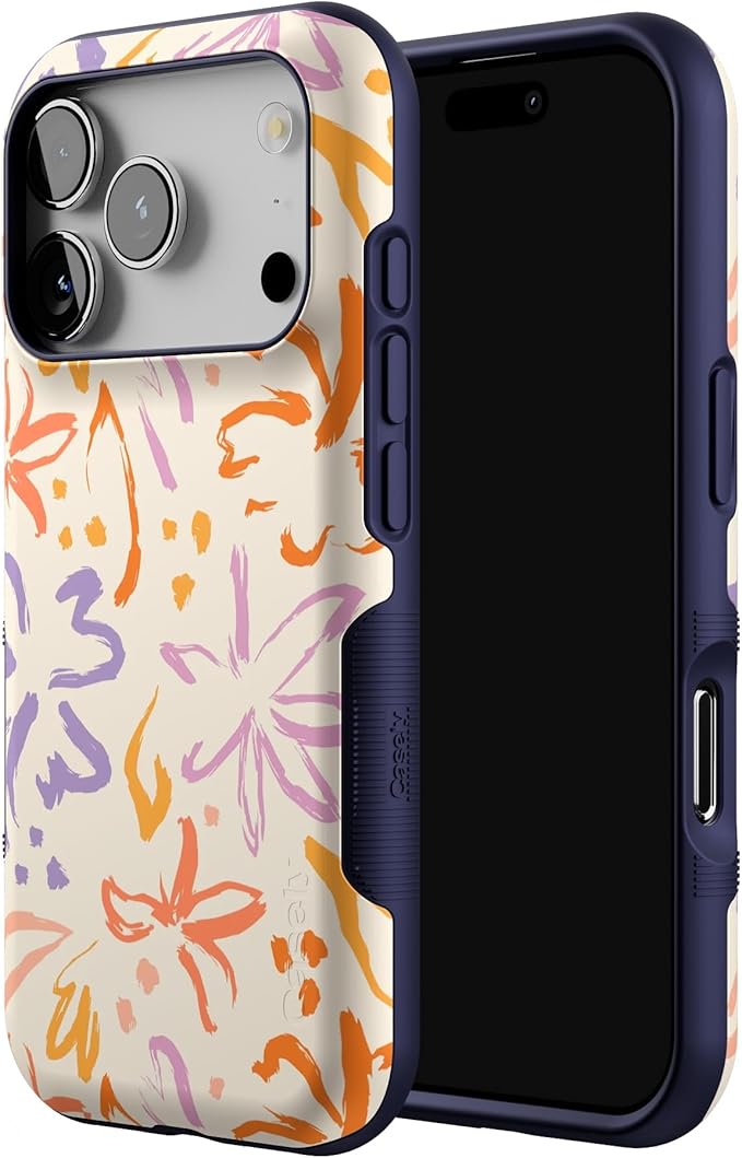 Casely iPhone 17 Pro Case | Hibiscus Blooms | Hawaiian Floral | Bold Protective Design | Compatible with MagSafe
