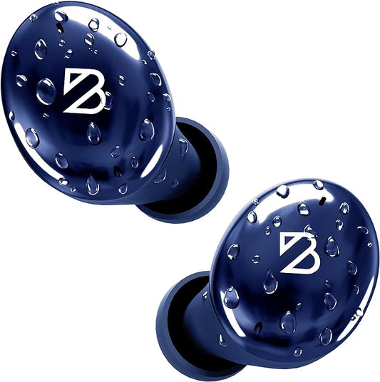 Tempo 30 Wireless Earbuds for Small Ears - Award-Winning Sound, Sweatproof Bluetooth Earbuds, Comfortable Ear Buds for Women, Navy Earphones for Small Ear Canals, Long Battery Headphone