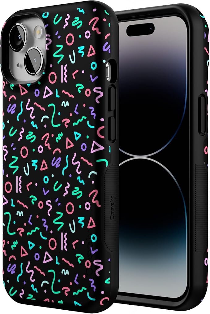 Casely iPhone 14 Case | Always Vibing | Retro | Compatible with MagSafe | Bold Protective Design