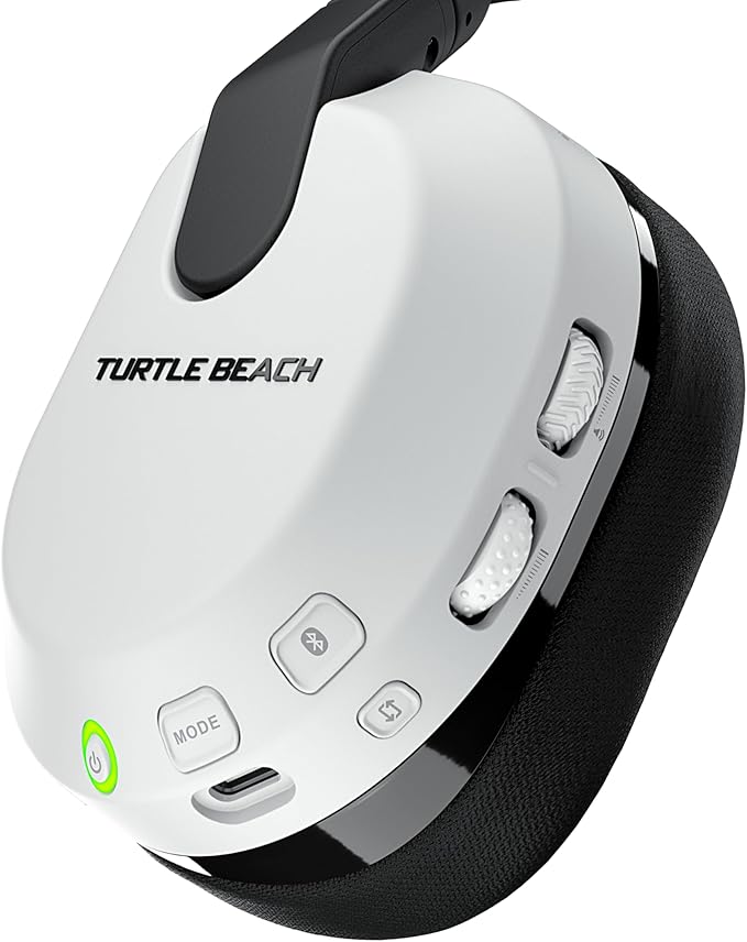 Turtle Beach Stealth 600 Wireless Multiplatform Amplified Gaming Headset for Xbox Series X|S, Xbox One, PC, PS5, PS4, & Mobile – Bluetooth, 80-Hr Battery, Noise-Cancelling Mic – White