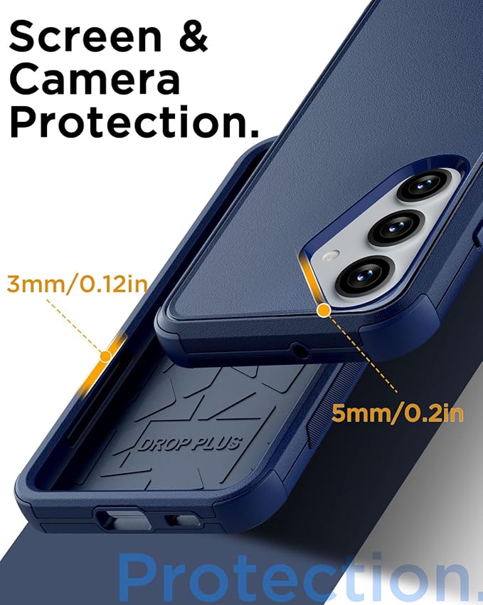 AICase for Samsung Galaxy S25 Plus Case,3-Layer Heavy Duty Pocket-Friendly Rugged Durable Military Grade Protection Shockproof/Drop Proof/Dust Proof Protective Cover for Galaxy S25 Plus 2025_2