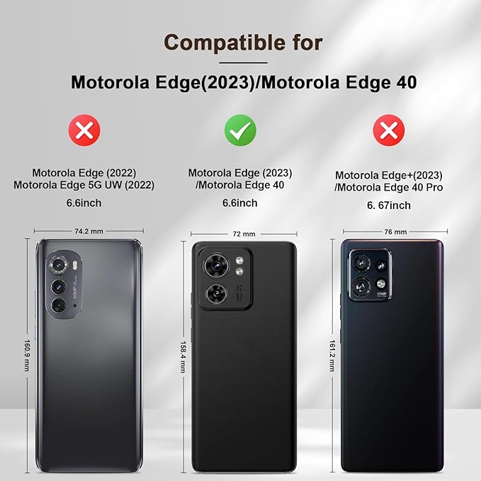 Jasonyu Flip Wallet Case for Motorola Edge (2023),Leather Magnetic Folio Cover with Card Holder,Kickstand - TPU Shockproof Durable Protective Phone Case,Brown