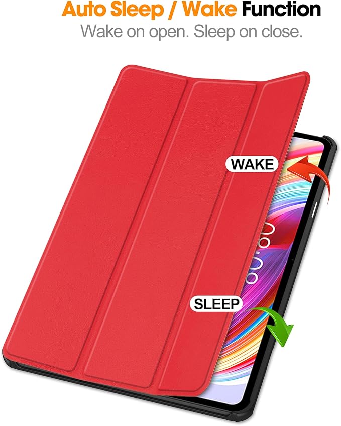 Case for TECLAST T50 11.0 inch Tablet, Folding Folio Ultra-Thin PU Leather Stand Case Cover for TECLAST T50 11.0 inch Red