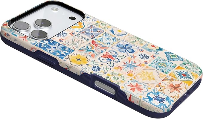 Casely iPhone 17 Pro Case | Tuscan Tiles | Dolce Vita | Compatible with MagSafe | Bold Protective Design