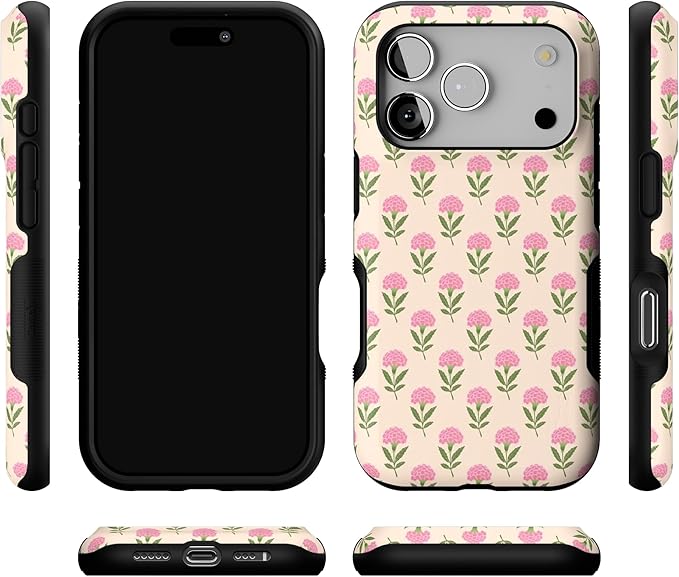 Casely iPhone 17 Pro Case | Jenna's Flowers | Fun on Weekdays | Bold Protective Design | Compatible with MagSafe