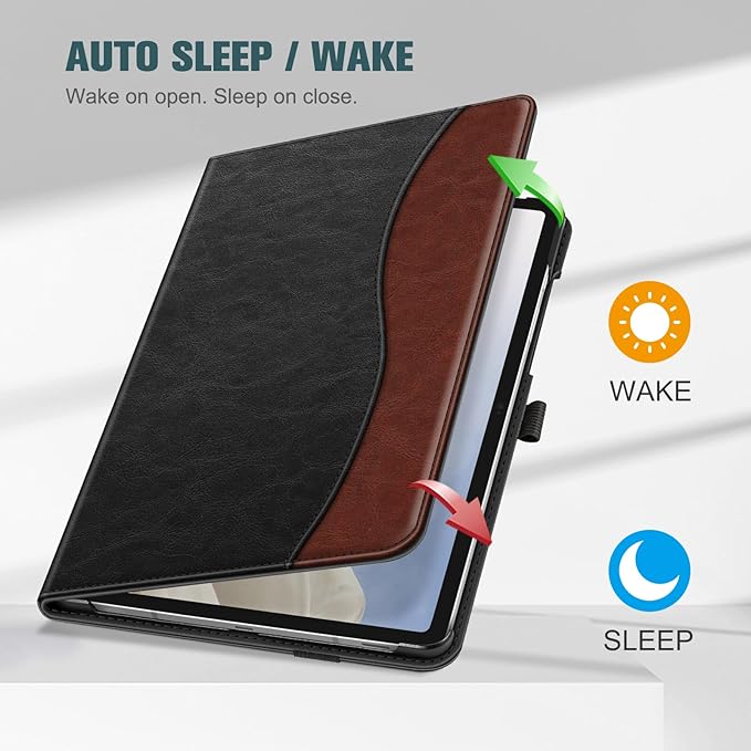 Fintie Case for Samsung Galaxy Tab S10 Lite/ S10 FE/ S9 FE 5G 10.9 Inch/Tab S9 11 Inch with S Pen Holder, Multi-Angle Viewing Protective Cover with Pocket, Auto Sleep/Wake, Dual Color