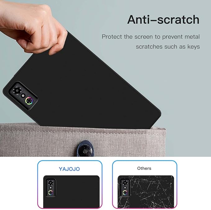 Case Cover for REDMAGIC Astra Gaming Tablet 9.06 inch, Slim Design Matte TPU Soft Protective Cover for ZTE Nubia REDMAGIC Tablet 3 Pro, Anti-Scratch,Shockproof,Black