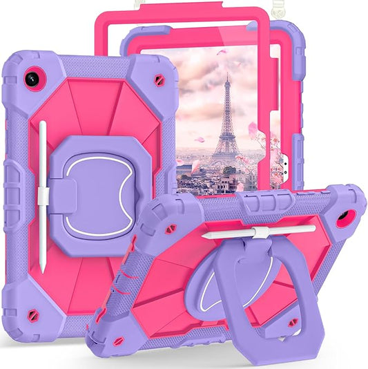 Case for Samsung Galaxy Tab A9+/ A9 Plus Case 11" 2023 (SM-X210/X216/X218) with Screen Protector/360° Rotating Stand,Military Grade Shockproof Cover for Galaxy Tab A9 Plus Cases