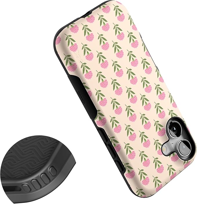 Casely iPhone 17 Case | Jenna's Flowers | Fun on Weekdays | Bold Protective Design | Compatible with MagSafe