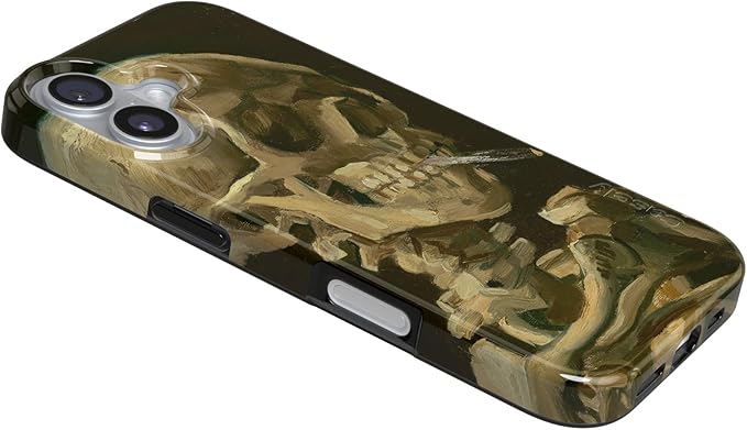Casely iPhone 17 Case | Van Gogh | Head of a Skeleton with a Burning Cig | Compatible with MagSafe | Classic Ultra Slim Design