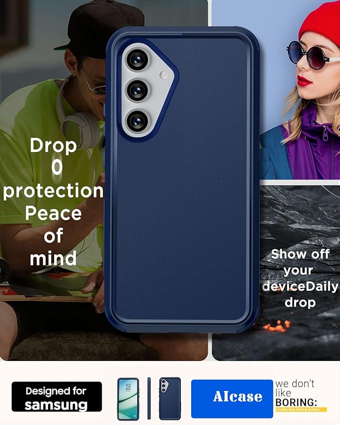AICase for Samsung Galaxy S25 Case,3-Layer Heavy Duty Pocket-Friendly Rugged Durable Military Grade Protection Shockproof/Drop Proof/Dust Proof Protective Cover for Samsung Galaxy S25 2025_2