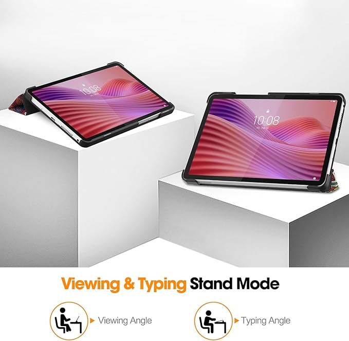 Case for Lenovo Tab One 8.7'' / Tab K9, Folding Folio Ultra-Thin PU Leather Stand Case Cover with Auto Wake/Sleep for Lenovo Tab K9 8.7 Inch Mandala