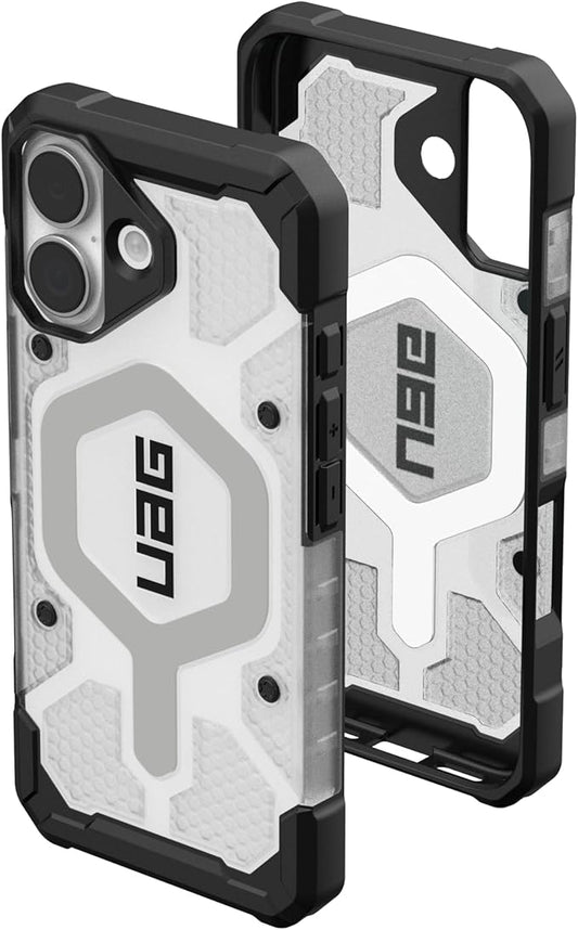 URBAN ARMOR GEAR UAG Designed for iPhone 17 Case Pathfinder Clear - Compatible with MagSafe Military Grade Protective Cover, Ice/Silver