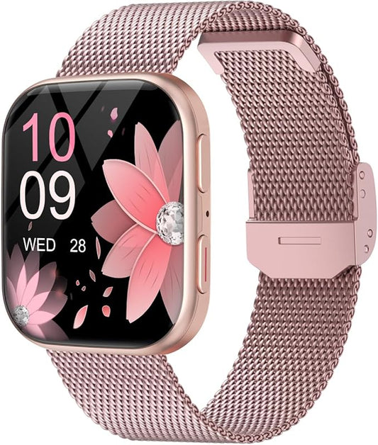 MorePro Smart Watches for Women iPhone Android(Answer/Make Call), 2025 Health Smartwatch with Heart Rate/Blood Pressure/Blood Oxy-gen/Sleep Monitor, 1.85" HD Fitness Trackers with 120+ Sport Modes