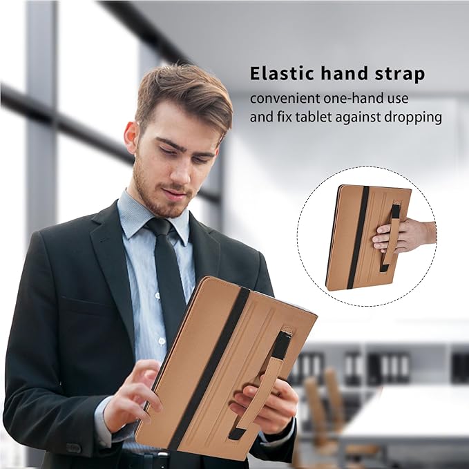 Case for Samsung Galaxy Tab S10 Plus 2024/S9 FE+/S9 Plus 12.4 Inch 2023 - Model SM-X820/X826B/X610/X616B/X810/X816B with S Pen Holder and Pocket, PU Leather Folio Stand Cover Auto Wake/Sleep, Grey