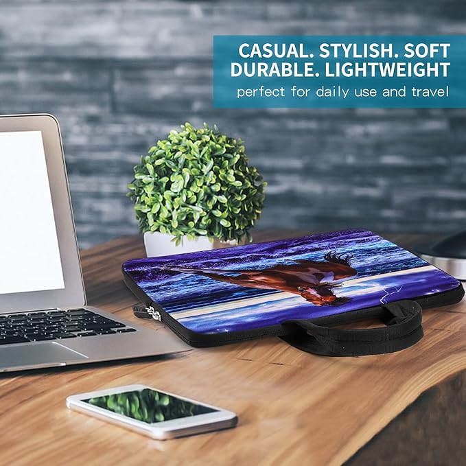 iColor 14 15 15.4 15.6 inch Laptop Handle Bag Computer Protect Case Pouch Holder Notebook Sleeve Neoprene Cover Soft Carring Case for MacBook Dell Lenovo Toshiba HP Chromebook ASUS Acer Horse ICB-04