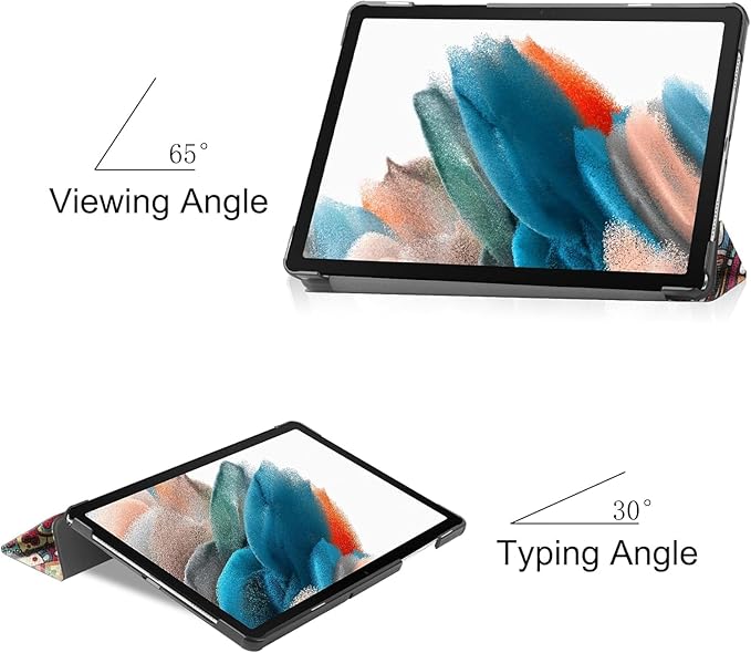 Smart Case for Samsung Galaxy Tab S10+ 2024/Tab S9 FE+/S9+ 2023 12.4-Inch, Ratesell Lightweight Trifold Stand Smart Case Cover with Auto Wake/Sleep Mandala