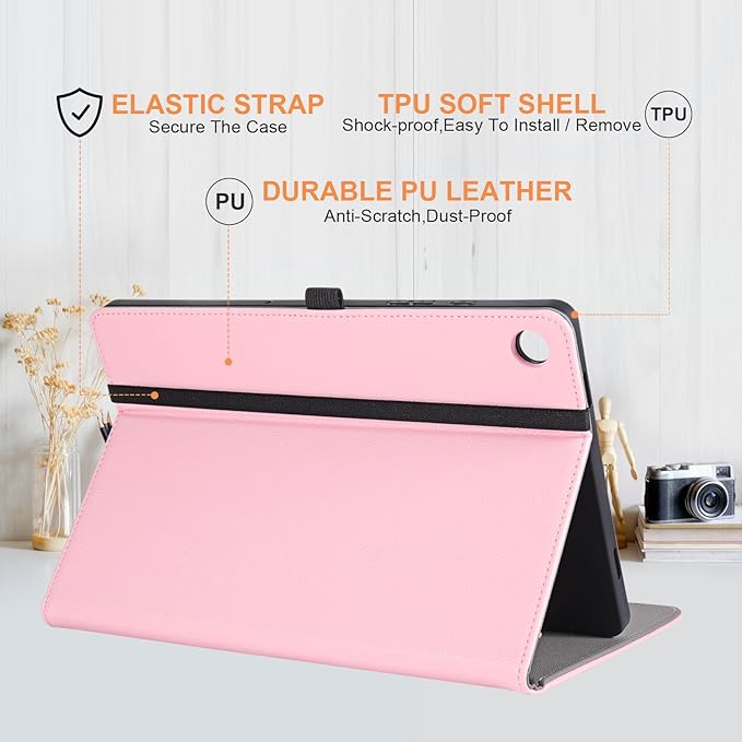 for Samsung Galaxy Tab A9 Plus Case Multiangle Stand for Samsung Tab A9 Plus Tablet Case 11 Inch SM-X210/SM-X216/SM-X218,Pink
