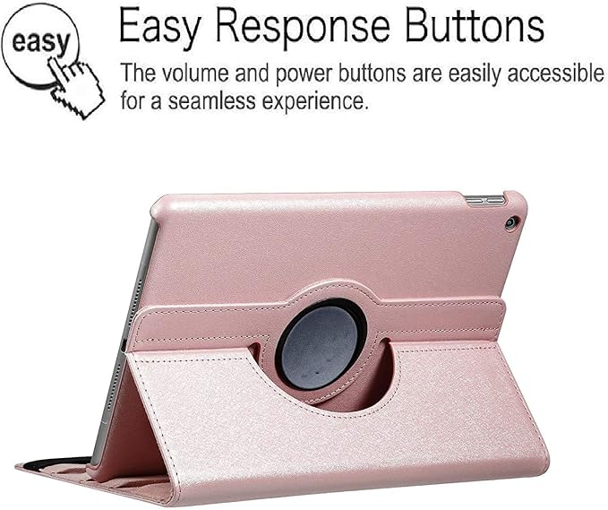Case for Samsung Galaxy Tab A 10.1 2019, 360 Degree Rotating Stand Smart Case for Samsung Tab A 10.1 Inch Tablet [SM-T510/T515] 2019 Release (Rose Gold)