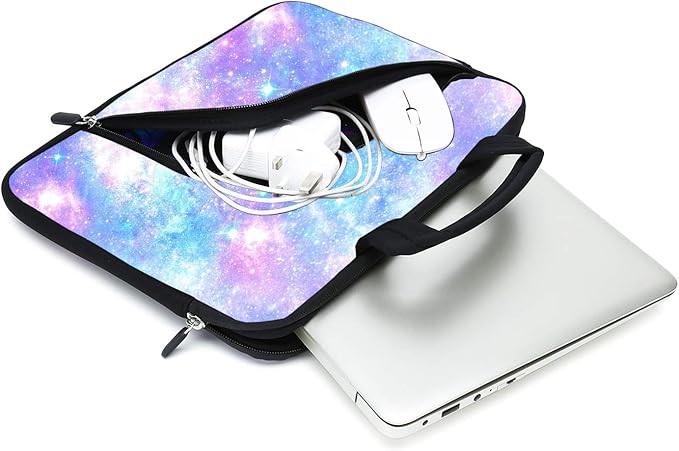 Neoprene Laptop Sleeve - Ultrabook & Chromebook Case - Fits Up to 12.2" - Two Pockets - For Men & Women - Apple, Samsung, Acer, HP, Dell