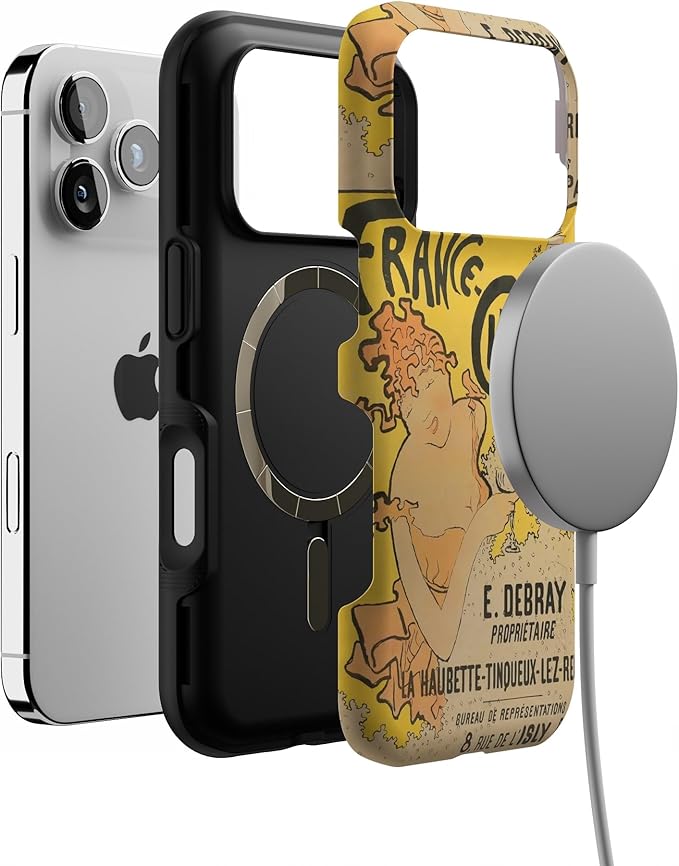Casely iPhone 17 Pro Case | Van Gogh | French Bubbly | Bold Protective Design | Compatible with MagSafe