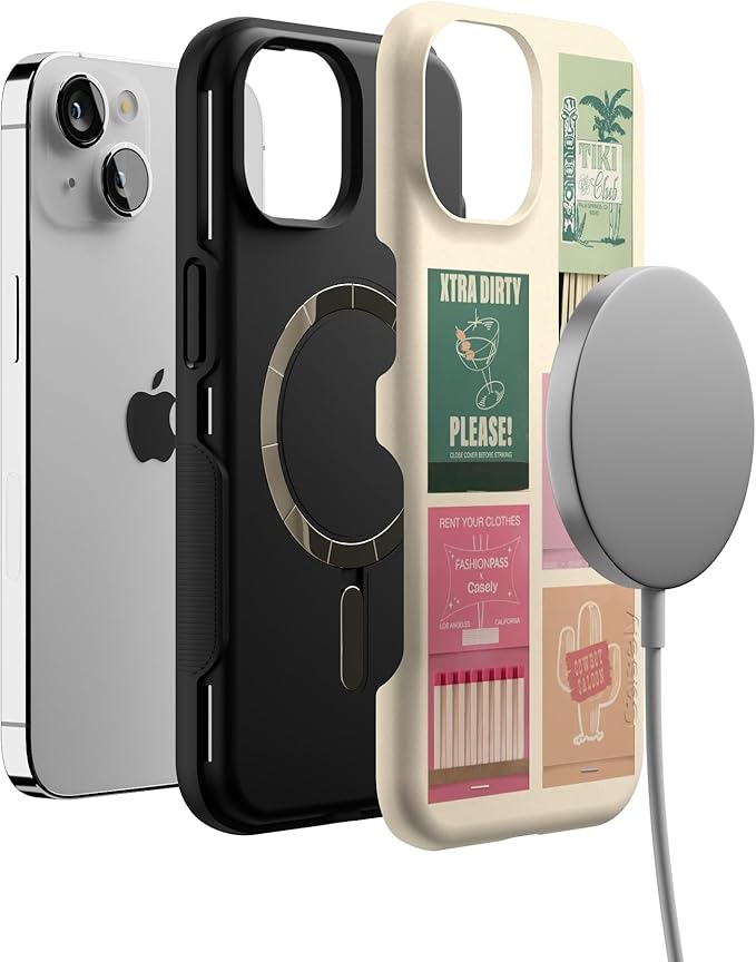 Casely iPhone 14 Case | Perfect Match | FashionPass x Casely | Compatible with MagSafe | Bold Protective Design