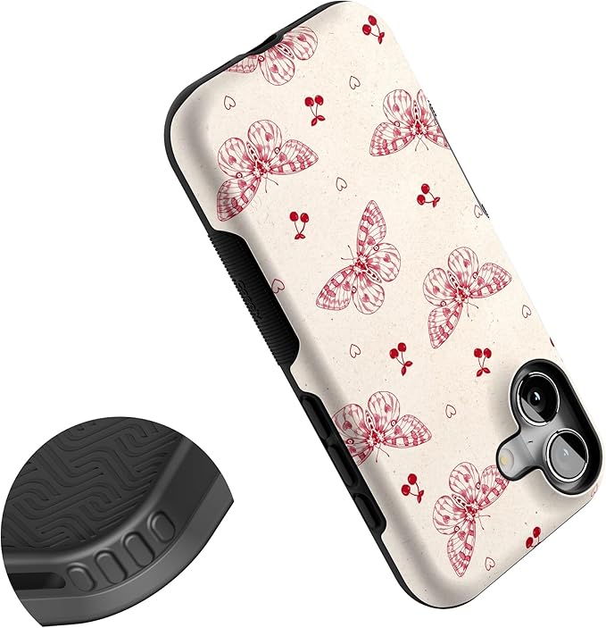 Casely iPhone 17 Case | Heart Flutters | Butterfly | Bold Protective Design | Compatible with MagSafe