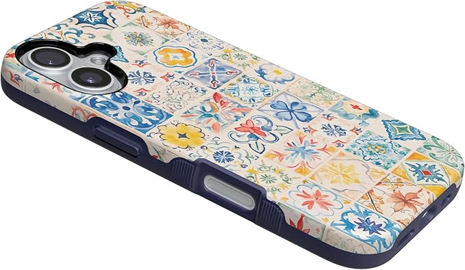 Casely iPhone 17 Case | Tuscan Tiles | Dolce Vita | Compatible with MagSafe | Bold Protective Design