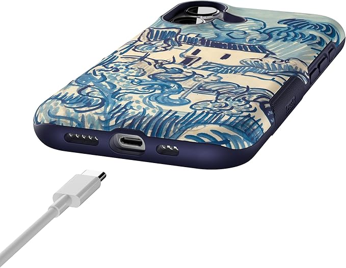 Casely iPhone 17 Case | Van Gogh | Landscape with Houses | Bold Protective Design | Compatible with MagSafe