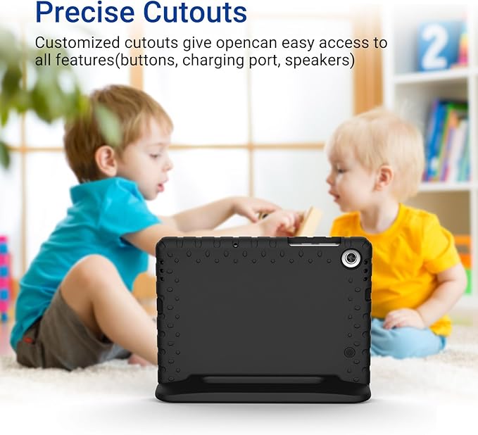 Kids Case for Lenovo Tab M10 HD 2nd Gen 10.1 Inch 2020 Release（TB-X306X/TB-X306F）, KidsFriendly Stand Shockproof Light Weight EVA Cover for Lenovo Tab M10 HD 2nd Gen, Black