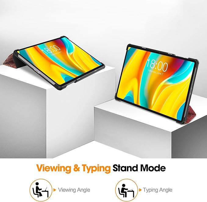 Case for TECLAST T50 Pro 11 inch Tablet, Folding Folio Ultra-Thin PU Leather Stand Case Cover for Teclast T50 Pro Flower