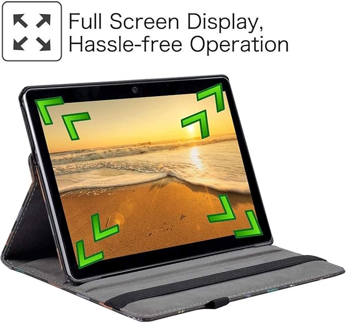 Case for Samsung Galaxy Tab A 10.1 2019, 360 Degree Rotating Stand Smart Case for Samsung Tab A 10.1 Inch Tablet [SM-T510/T515T/T517] 2019 Release (Green florets)