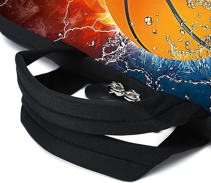 Laptop Sleeve Case 11.6" 12.1 Inch Neoprene Laptop Sleeve/Notebook Computer Pocket Case/Chromebook Case/Tablet Briefcase Carrying Bag Compatible For Men， Women ，boys， girls (Fire basketball)