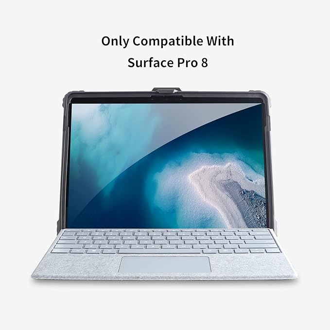 AOAO for Microsoft Surface Pro 8 Case with Shoulder Strap, Hand Strap, Stylus Pen Holder, Rugged, Shock-Absorbing and Drop-Resistant(13inch)