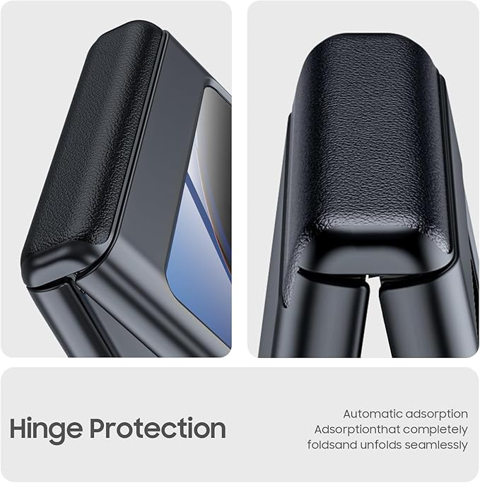 for Motorola Razr Plus 2023 case, Built-in Screen Protector & Hinge Protection & Ultra Thin Matte PC Shockproof Phone Cover Smartphone Case for Moto Razr Plus 2023 (Black)