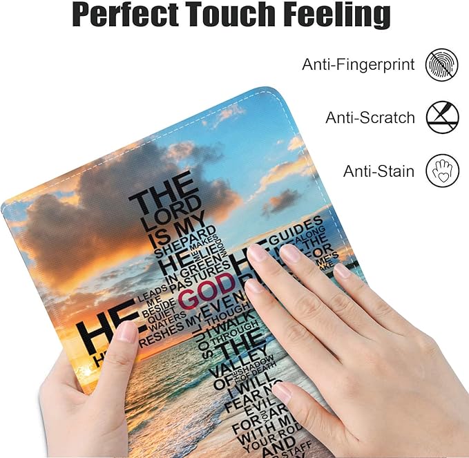 Case for Samsung Galaxy Tab A7 10.4 inch 2022/2020 (SM-T500/T503/T505/T507/T509), Premium PU Leather Stand Folio Cover with Auto Sleep/Wake, God Jesus Christian Cross