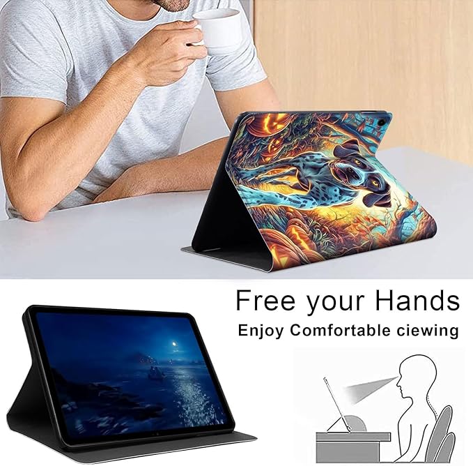 Case for Samsung Galaxy Tab A9 8.7-Inch 2023, Slim PU Leather Stand Cover with Auto Wake/Sleep, Multi-Angle Viewing & Shockproof, Shorthaired Pointer