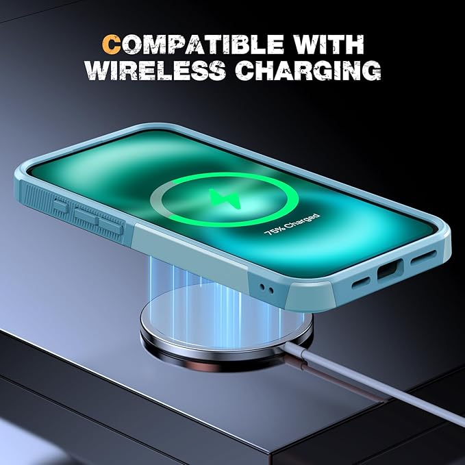 Diaclara Magnetic for iPhone 16 Plus Case, [with Privacy Screen Protector] [Anti Spy] [Military Grade Drop Protection] Heavy Duty Full-Body Shockproof Phone Case, Magnetic Green