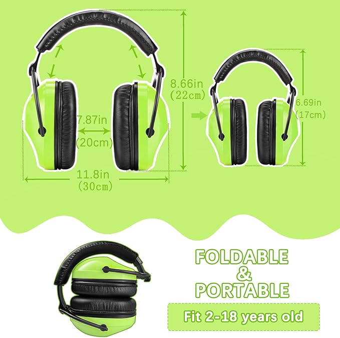 ZOHAN Kids Ear Protection 3 Pack,Kids Noise Canceling Headphone for Concerts, Monster Truck, Fireworks