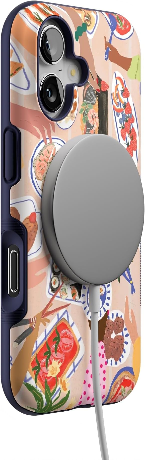 Casely iPhone 17 Case | Picnic Party | Painted Collage | Bold Protective Design | Compatible with MagSafe